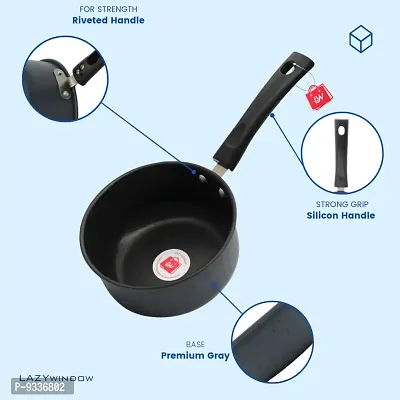 Premium Quality N + Tadka Pan (12cm Dia). Black-thumb2