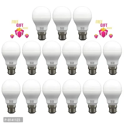 9 Watt LED Bulb (Cool Day White) - Pack of 15+Surprise Gift