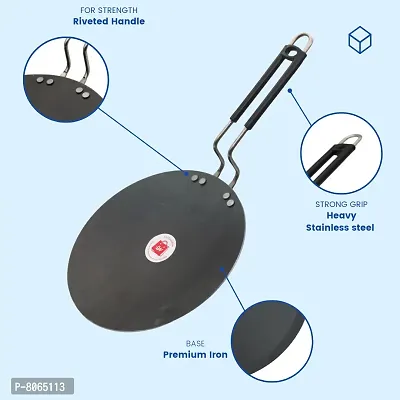 Iron Tawa With Insulated Handle For Roti Chapati Paratha 25 Cm-thumb2