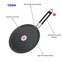 Iron Tawa With Insulated Handle Dia 24 Cm Super Gift-thumb1