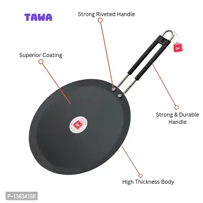 Iron Tawa With Insulated Handle Dia 24 Cm Super Gift-thumb2