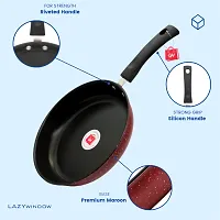 Premium Quality Nonstick Fry Pan, Dia - 22 cm, 1L  (Base colour RED)-thumb1