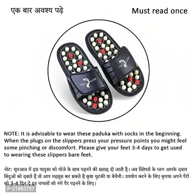 Yoga Paduka Acupressure and Magnetic Therapy Paduka Slippers for Full Body Blood Circulation-thumb4