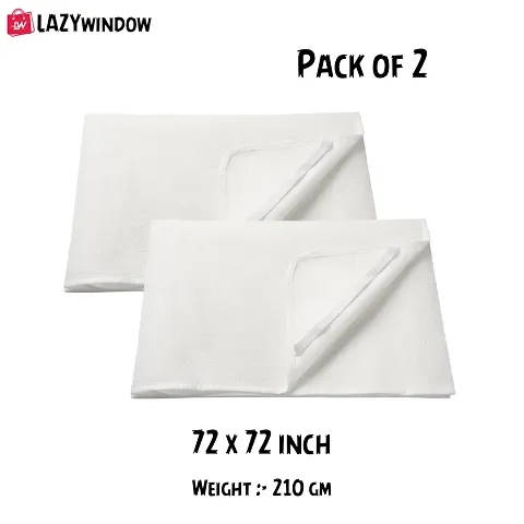 LAZYwindow Premium Quality Mattress Protector Waterproof Sheet 72x72 inch (Pack of 2)
