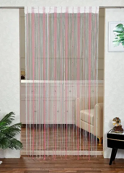 Stylish Multicoloured Polyester String Door Curtains