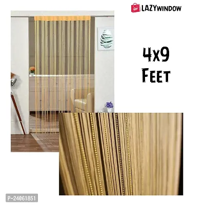 LAZYwindow Premium Quality Decorative Thread Curtain 4X9 feet-thumb5