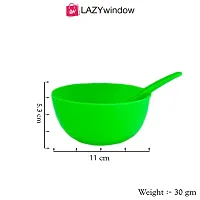 LAZYwindow Green Plastic Round Shape Soup Bowls Pack of 42-thumb1