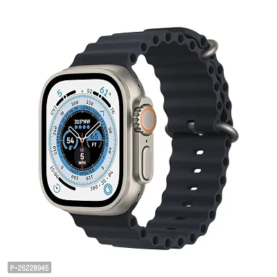 LAZYwindow Premium Quality Smart Watch T800 Ultra 1.99 Infinite Display (Black Strap)