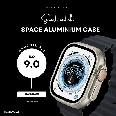 LAZYwindow Premium Quality Smart Watch T800 Ultra 1.99 Infinite Display (Black Strap)-thumb2