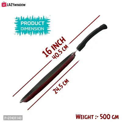 LAZYwindow Premium Quality Nonstick Cookware Combo - Souce Pan, Tawa.-thumb5