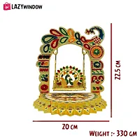 LAZYwindow Laddu Gopal Jhula, Krishna Swing Palana, Bal Gopal Thakorji Jhoola (Pack of 1)-thumb2