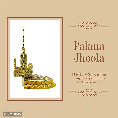 LAZYwindow Laddu Gopal Jhula, Krishna Swing Palana, Bal Gopal Thakorji Jhoola (Pack of 1)-thumb4