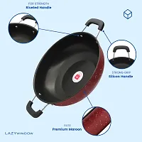 Premium Quality Nonstick Cookware Combo - Fry Pan and Kadhai-thumb2