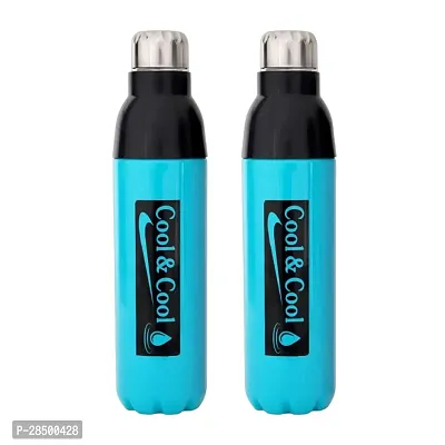 Premium Quality Plastic Insulated Water Bottle Pack Of 2-thumb0