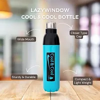 Premium Quality Plastic Insulated Water Bottle Pack Of 2-thumb2