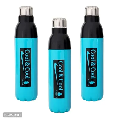 Premium Quality Plastic Insulated Water Bottle Pack Of 3