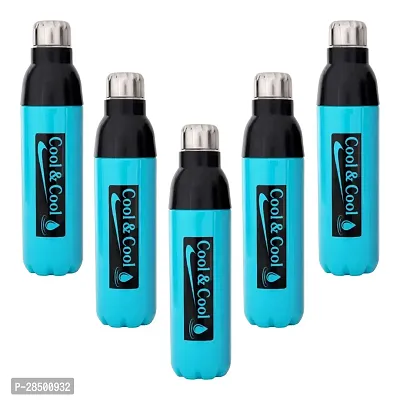 Premium Quality Plastic Insulated Water Bottle Pack Of 5-thumb0