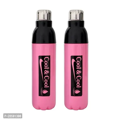 Premium Quality Plastic Insulated Water Bottle Pack Of 2-thumb0
