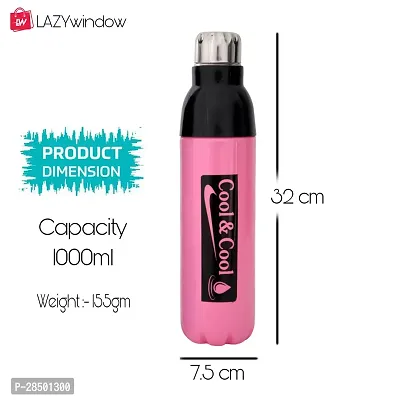 Premium Quality Plastic Insulated Water Bottle Pack Of 2-thumb3