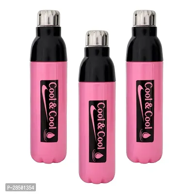 Premium Quality Plastic Insulated Water Bottle Pack Of 3