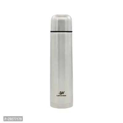 LAZYwindow Double Wall Insulated Thermosteel Bottle | 304 Stainless Steel Water Bottle | Up To 50 Hrs Hot  Cold Flip Type Cap (1000ml)