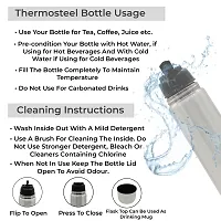 LAZYwindow Double Wall Insulated Thermosteel Bottle | 304 Stainless Steel Water Bottle | Up To 50 Hrs Hot  Cold Flip Type Cap (1000ml)-thumb2