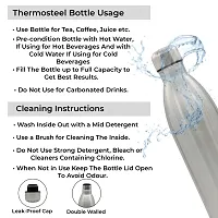 LAZYwindow Double Wall Insulated Thermosteel Bottle | 304 Stainless Steel Water Bottle | Up To 50 Hrs Hot  Cold (1000ml)-thumb4