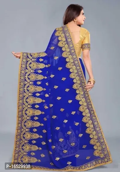 Women Beautiful Georgette Saree-thumb3