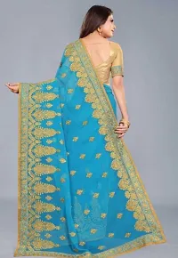 Women Beautiful Georgette Saree-thumb3