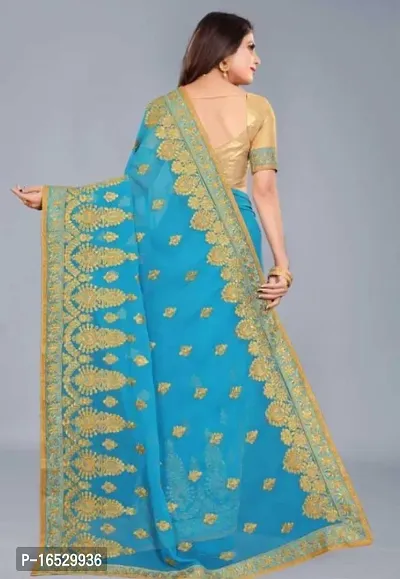 Women Beautiful Georgette Saree-thumb4