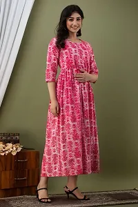 Maternity Dresses for Women - Feeding Kurtis for Women Stylish Latest Pregnancy Dresses for Women Pink-thumb2