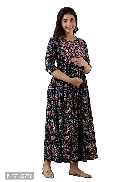Maternity Dresses for Women - Feeding Kurtis for Women Stylish Latest Pregnancy Dresses for Women-thumb2