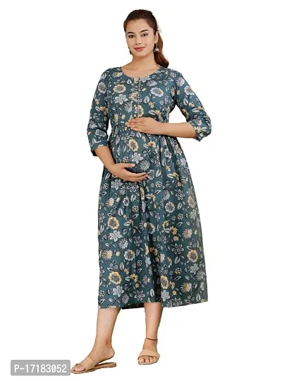 MomToBe Women's Rayon Knee Length Maternity Dress – Momtobe