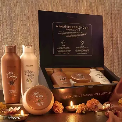Hair care Gift Set (milk and honey shampoo ,conditioner and hair mask by Ori Flame)