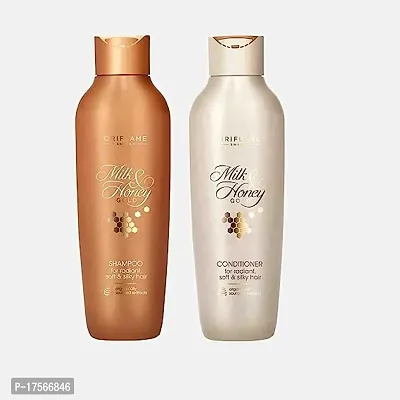 Shampoo and Conditioner for Radiant, Soft  Silky Hair 250gm each (by Ori Flame)-thumb0