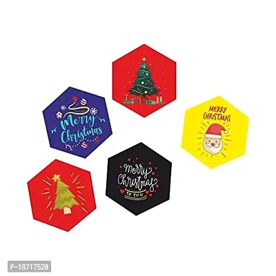 Visual Creation Merry Christmas Tag Cards I Set of 30 ( 70 mm x 60 mm)