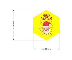 Visual Creation Merry Christmas Stickers Multicolor I Set of 30 ( 70 mm x 60 mm) (90)-thumb2