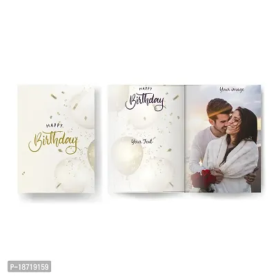 Visual Creation Customized Birthday Cards for Family, Valentine, Friend, Personalized Birthday Card