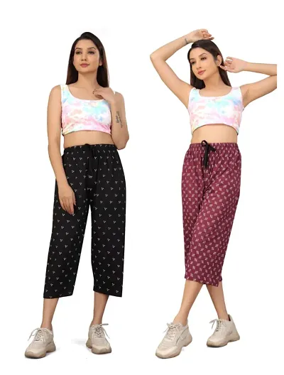 Women Cotton Capri Combo For Women