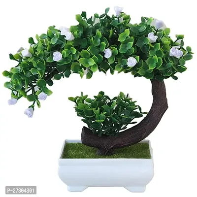 Artificial plants with white pot