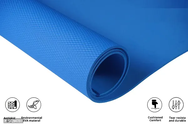 Classic Yoga Mat 6mm Thickness EVA Material Gym Workout ,Yoga Exercise Anti-Slip Yoga Mat with Strap and Yoga Mat Bag for Men and Women-thumb2