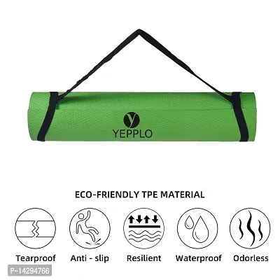 Classic Yoga Mat 6mm Thickness EVA Material Gym Workout ,Yoga Exercise Anti-Slip Yoga Mat with Strap and Yoga Mat Bag for Men and Women-thumb4
