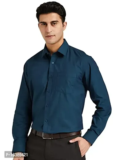 Reliable Green Cotton  Long Sleeves Casual Shirts For Men