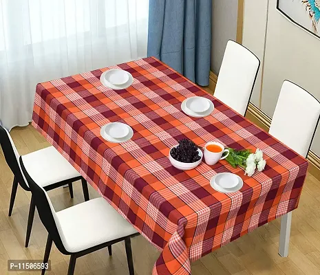 CRAZYWEAVES Cotton Durable Machine Washable Rectangular Dining Table Cloth for Dinning Table (56"" x 72"" 6 Seater, TC 1554)