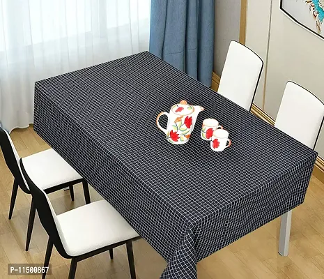 CRAZYWEAVES Cotton Durable Machine Washable Rectangular Dining Table Cloth for Dinning Table (42"" x 42"" 2 Seater, Black Mini Check)-thumb0