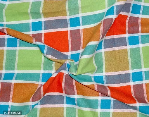 CRWAYWEAVES Khadi Cotton Bed Sheet for Single Bed Cover Single bedsheet 100% Soft Cotton flatsheet (60""x90"") (TC 1555)-thumb2