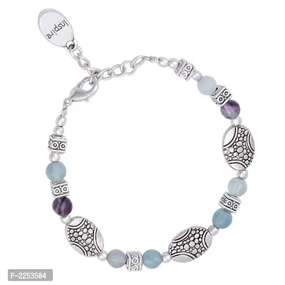 Multicoloured Agate Beads Bracelet-thumb0