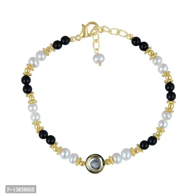 PearlzGallery Fresh Water Pearl Heavy Ornamental Bracelet For Girls & Women-thumb0