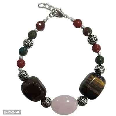 Pearlz Gallery Tiger Eye Gemstone Beads Bracelet For Girls-thumb0