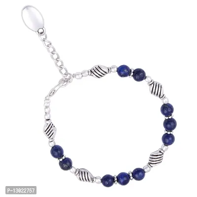 PearlzGallery Dyed Lapis Lazuli 8 Inches Bracelet For Girls & Women